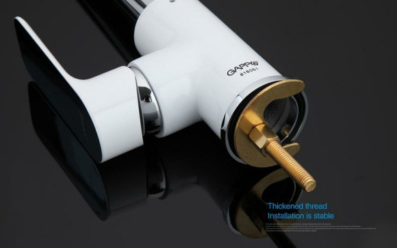 Смеситель для кухни Gappo G48 G4048 Белый Хром