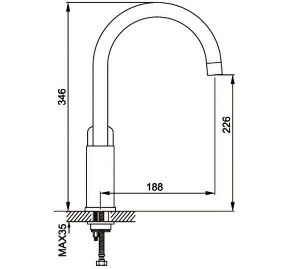 Смеситель для кухни Gappo G48 G4048 Белый Хром
