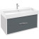 Тумба под раковину Jacob Delafon Vivienne 100 EB1668-J5-J54 подвесная Серая матовая Белая глянцевая