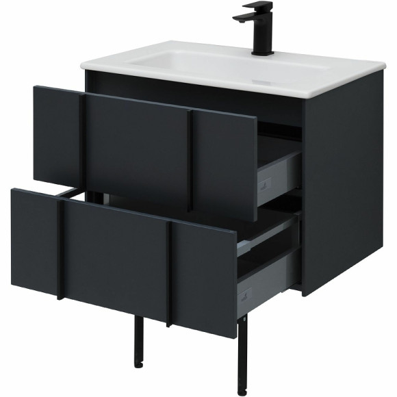 Тумба под раковину Allen Brau Reality 70 1.32004.AM подвесная Антрацит матовый Тумба под раковину Allen Brau Reality 70 1.32004.AM подвесная Антрацит матовый