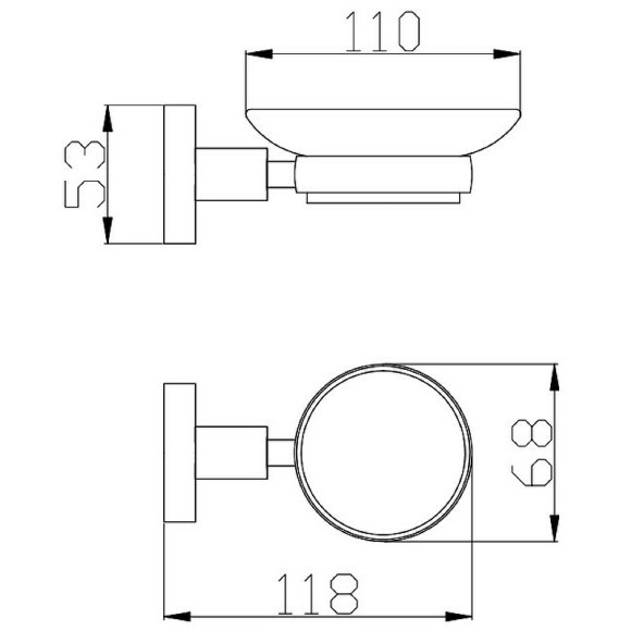 Мыльница Rav Slezak Colorado COA0300MGK Серый металлик крацованный Мыльница Rav Slezak Colorado COA0300MGK Серый металлик крацованный