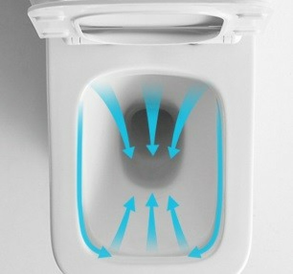 Унитаз компакт CeramaLux TR2170-1 с бачком и сиденьем Микролифт