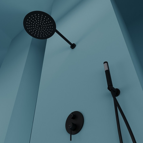 Душевая система Sancos Select SC3003MB Черная матовая