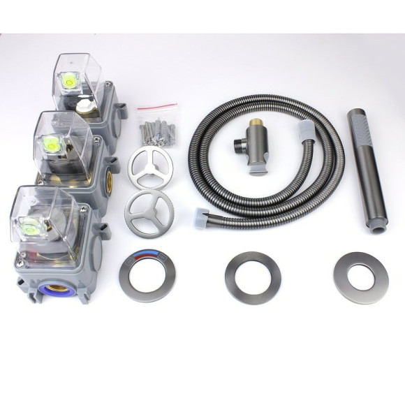 Душевая система Bronze de Luxe Liberty 5011GG-S Графит Душевая система Bronze de Luxe Liberty 5011GG-S Графит