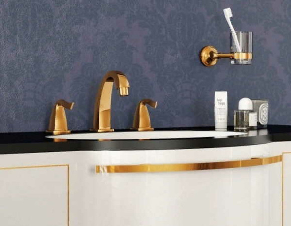 Смеситель для раковины Creavit Giza GZ1503G Золото