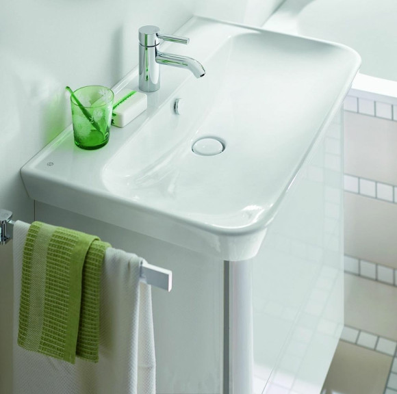 Тумба с раковиной Burgbad Iveo 80 SFEN080F2833G0161C0001*1 подвесная Белая глянцевая