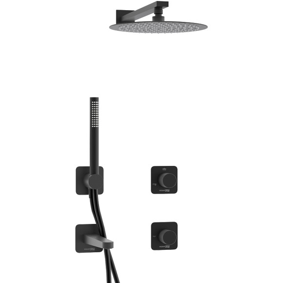 Душевая система WasserKRAFT Fulda A5251.300.301.219.258.302.242.217 Черная матовая