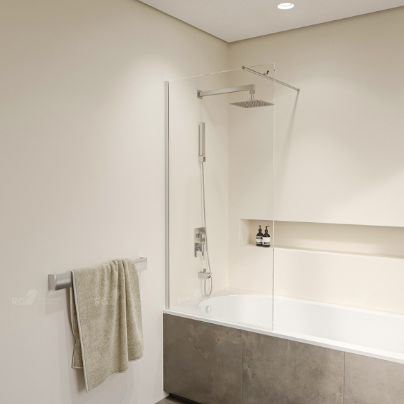 Шторка на ванну RGW Screens SC-051 70x150 351105107-11 профиль Хром стекло прозрачное