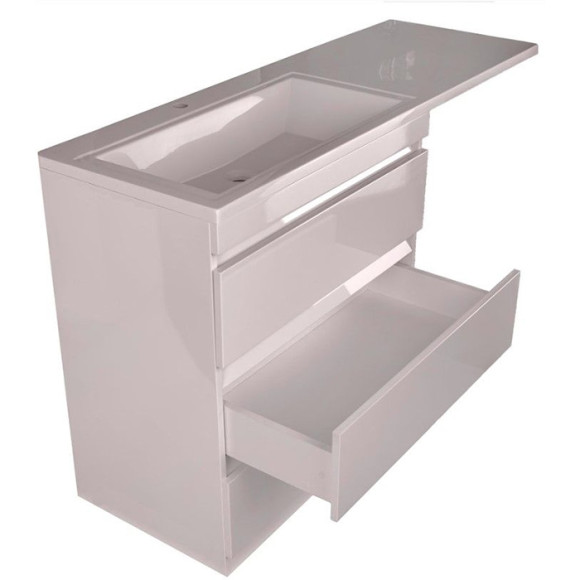 Тумба под раковину Style Line Даллас 140 Люкс Plus Белая Тумба под раковину Style Line Даллас 140 Люкс Plus Белая