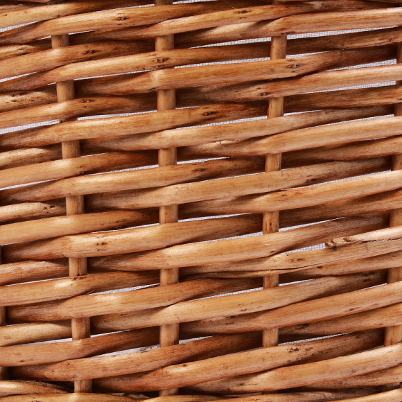 Корзина для белья WasserKRAFT Leine WB-350-L с крышкой Светло-коричневая