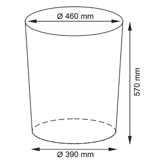 Корзина для белья WasserKRAFT Leine WB-350-L с крышкой Светло-коричневая