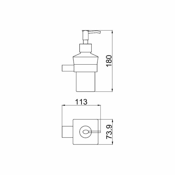 Дозатор для жидкого мыла Allen Brau Infinity 6.21006-31 Черный матовый
