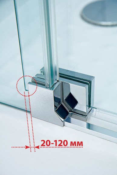 Душевой уголок Cezares Slider 90x100 SLIDER-AH-1-80-90/100-C-Cr профиль Хром стекло прозрачное