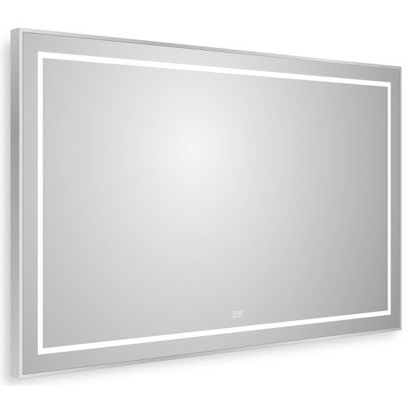 Зеркало BelBagno Kraft 120 SPC-KRAFT-1200-800-LED-TCH-WARM с подсветкой Сатин с сенсорным выключателем и подогревом
