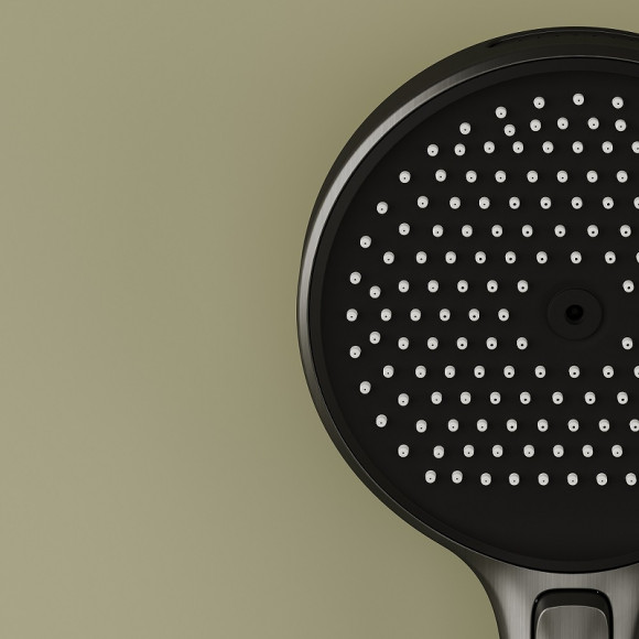 Душевая система Sancos Space SC3006GMG с термостатом Вороненная сталь