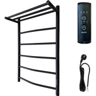 Электрический полотенцесушитель Маргроид Вид 4 800x500 04-8050-1051-9005R правый с полкой Черный матовый Электрический полотенцесушитель Маргроид Вид 4 800x500 04-8050-1051-9005R правый с полкой Черный матовый