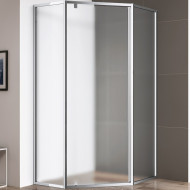 Душевой уголок Cezares Eco 100x100 ECO-O-P-1-100-P-Cr профиль Хром стекло рифленое