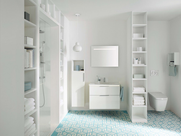 Тумба с раковиной Burgbad Eqio 95 SEYQ093F2009G0146C001*1 Белая глянцевая Тумба с раковиной Burgbad Eqio 95 SEYQ093F2009G0146C001*1 Белая глянцевая