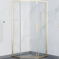 Душевой уголок RGW Stilvoll SV-81G 90х90 32328199-16 профиль Золото стекло прозрачное
