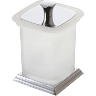 Косметический контейнер Art&Max Zoe AM-G-6831DX с крышкой Хром Белый