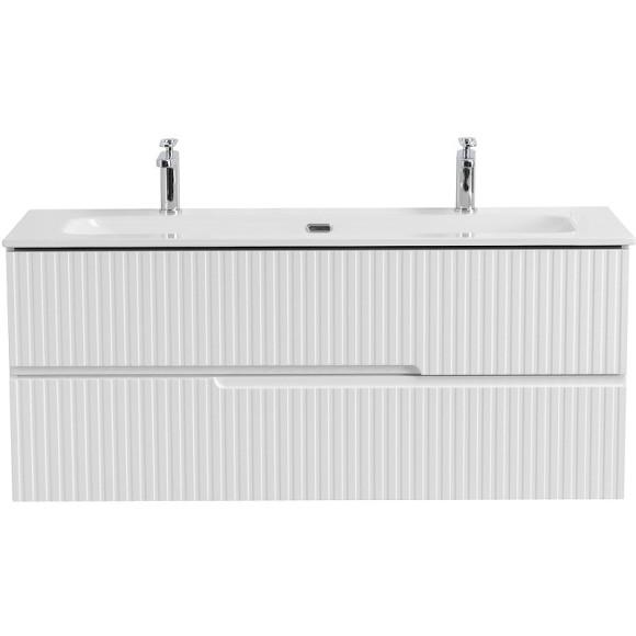 Тумба под раковину Cezares Duet-N 120 DUET-N-1200-2C-SO-BL подвесная Bianco Lucido