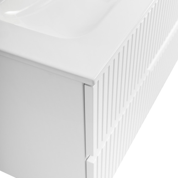 Тумба под раковину Cezares Duet-N 120 DUET-N-1200-2C-SO-BL подвесная Bianco Lucido