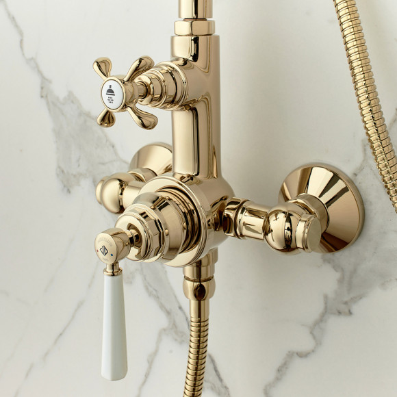 Душевая система Jacob Delafon Cleo 1889 E24311-BGG Золото глянцевое Душевая система Jacob Delafon Cleo 1889 E24311-BGG Золото глянцевое