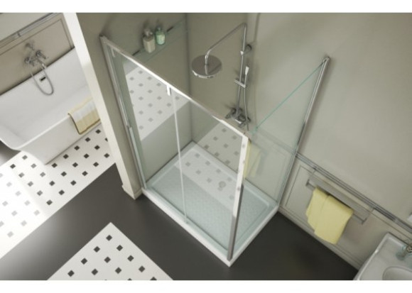 Душевой уголок Bravat Slim Line 120x80 BS120.3104A профиль Хром стекло прозрачное Душевой уголок Bravat Slim Line 120x80 BS120.3104A профиль Хром стекло прозрачное