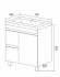 Тумба под раковину 1MarKa Cube 75Н У79532 Белый глянец Тумба под раковину 1MarKa Cube 75Н У79532 Белый глянец