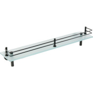 Стеклянная полка Migliore Fortis 31767 Черный матовый Стеклянная полка Migliore Fortis 31767 Черный матовый