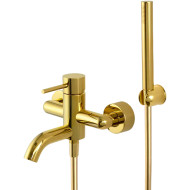 Смеситель для ванны Remer X-Style X02DO Золото глянцевое