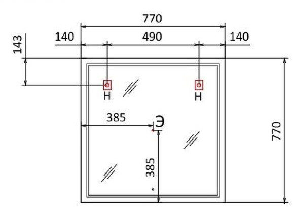 Зеркало Jorno Slide 80 Sli.02.77/W с подсветкой с сенсорным выключателем и часами Зеркало Jorno Slide 80 Sli.02.77/W с подсветкой с сенсорным выключателем и часами