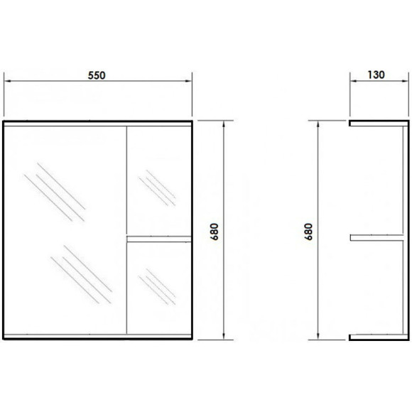 Зеркало Orange Рио 55 Белое Зеркало Orange Рио 55 Белое