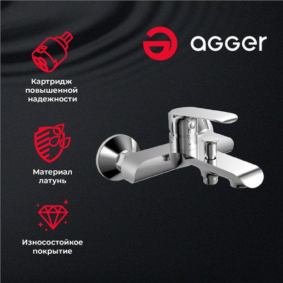 Душевая система Agger Glorious A1293500 Хром Душевая система Agger Glorious A1293500 Хром
