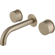 Смеситель для раковины Abber Wasser Kreis AF81122G Золото матовое