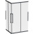Душевой уголок AM.PM Func 120x90 W84G-403-12090-BТ профиль Черный матовый стекло прозрачное