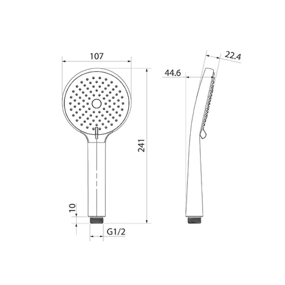 Ручной душ Iddis Ray RAY3F0Ci18 Хром Ручной душ Iddis Ray RAY3F0Ci18 Хром