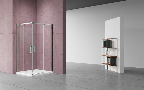 Душевой уголок Vincea Dice 90x90 VSS-4D900CL профиль Хром стекло прозрачное