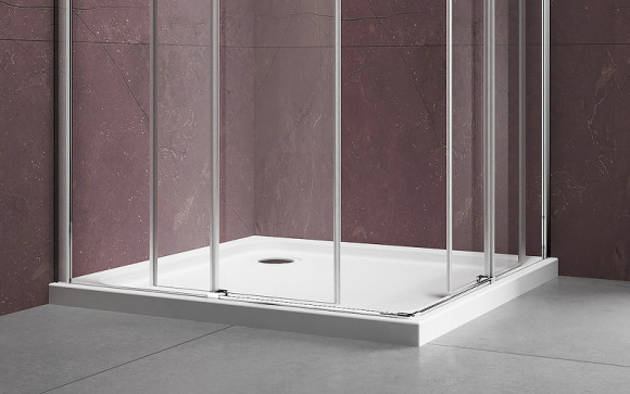 Душевой уголок Vincea Dice 90x90 VSS-4D900CL профиль Хром стекло прозрачное