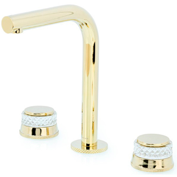 Смеситель для раковины Boheme Aura 152-G-A Золото