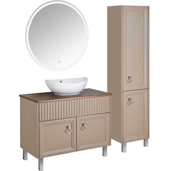 Шкаф пенал ASB-Woodline Риола 40 12420 Капучино Шкаф пенал ASB-Woodline Риола 40 12420 Капучино