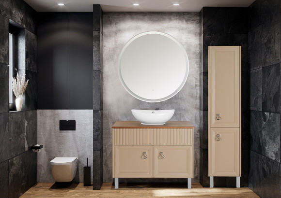 Шкаф пенал ASB-Woodline Риола 40 12420 Капучино Шкаф пенал ASB-Woodline Риола 40 12420 Капучино