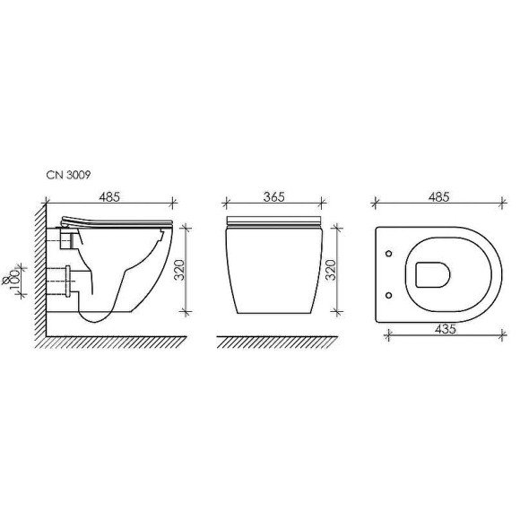 Комплект унитаза Ceramicanova Forma CN3009 с инсталляцией Grohe Rapid SL 38772001 с сиденьем Микролифт и клавишей смыва Хром