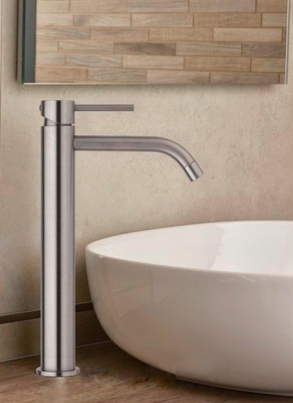 Смеситель для раковины Paffoni Light LIG081ST Сталь