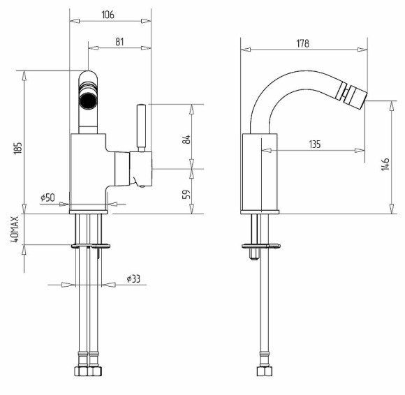 Смеситель для биде Migliore Fortis 31543 (18646) Хром
