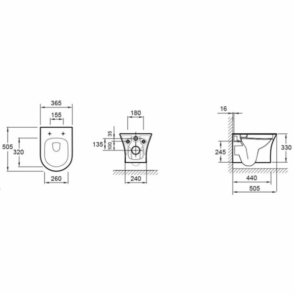Унитаз Jacob Delafon Aleo EDAH132-0 подвесной без сиденья Унитаз Jacob Delafon Aleo EDAH132-0 подвесной без сиденья