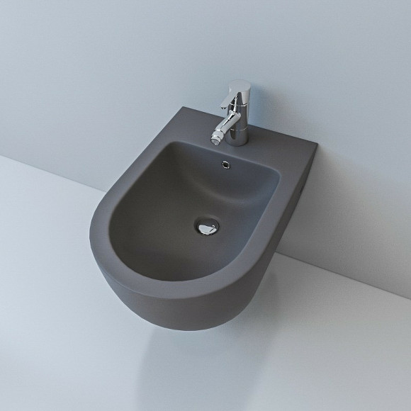 Биде Esbano Garcia ESVBGARCGM подвесное Серое матовое