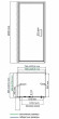 Душевой уголок WasserKRAFT Salm 80x90 27I28 профиль Хром стекло прозрачное