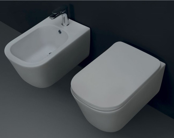 Биде Kerasan Tribeca 5125 подвесное с одним отверстием под смеситель Биде Kerasan Tribeca 5125 подвесное с одним отверстием под смеситель