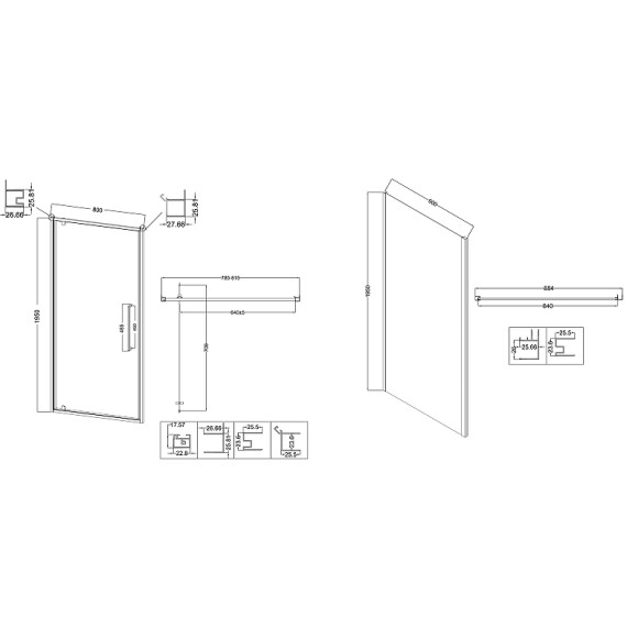 Душевой уголок Niagara Nova 80х90 NG-66-8A-A90-34 профиль Хром стекло прозрачное Душевой уголок Niagara Nova 80х90 NG-66-8A-A90-34 профиль Хром стекло прозрачное
